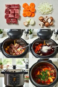 Bœuf Bourguignon au Cookeo