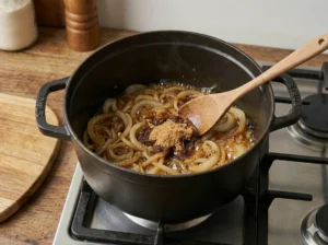 Caraméliser les oignons