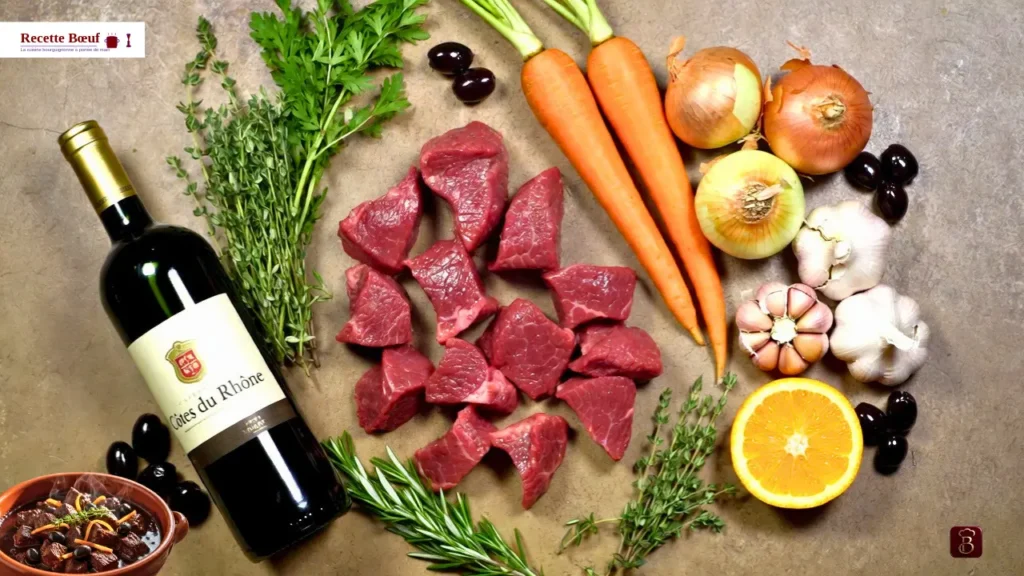 Daube Provençale ingredients