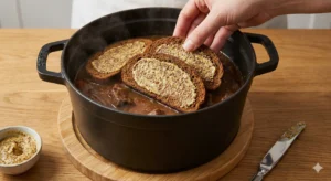 La couche de pain d'épices