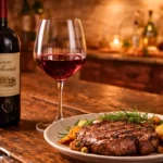 Sélection vins bordeaux pas cher avec côte de bœuf grillée