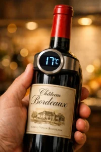 Vérification température vin bordeaux