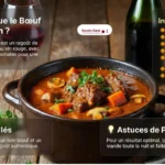 Verres-de-vin-rouge-et-plat-de-bœuf-bourguignon