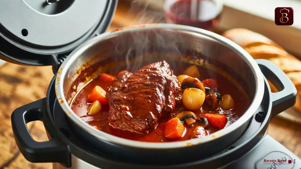 Bœuf Bourguignon au Cookeo