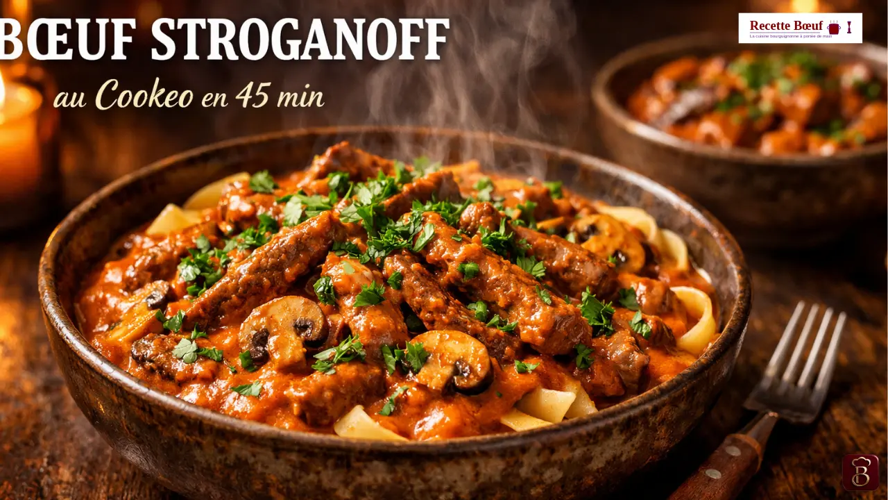 Bœuf Stroganoff au Cookeo