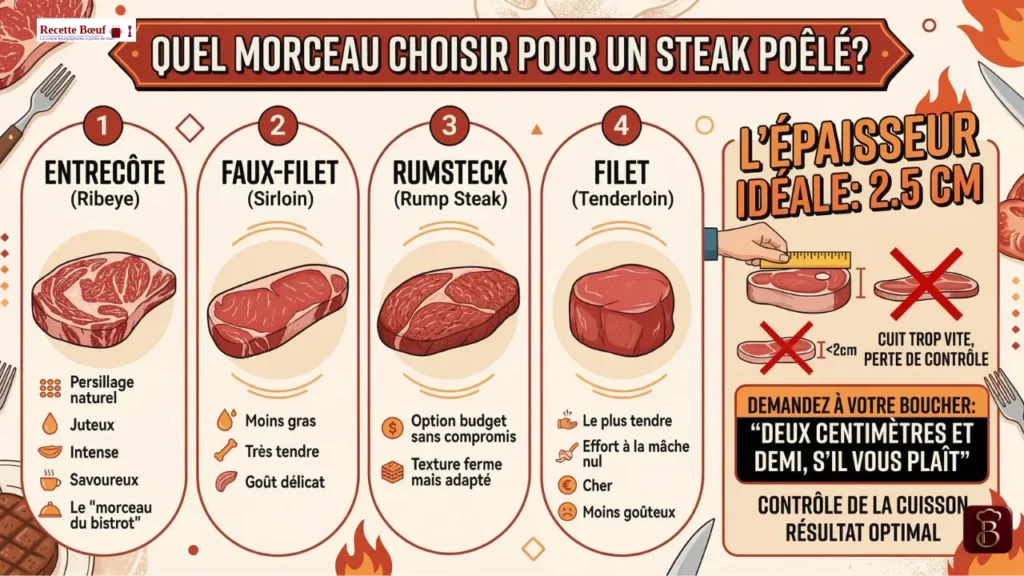 Choisir pour un Steak Poêlé