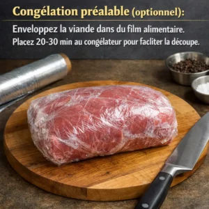 Congélation préalable (optionnel)