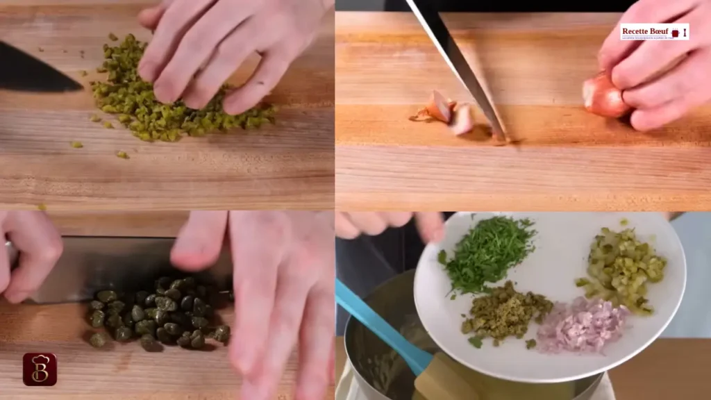 Étape 1 Préparer tous les condiments