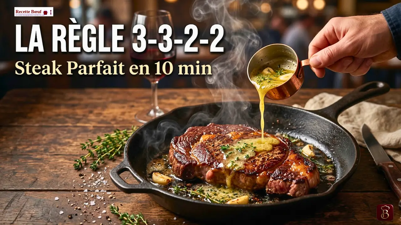Steak de Bœuf Poêlé au Beurre à l'Ail